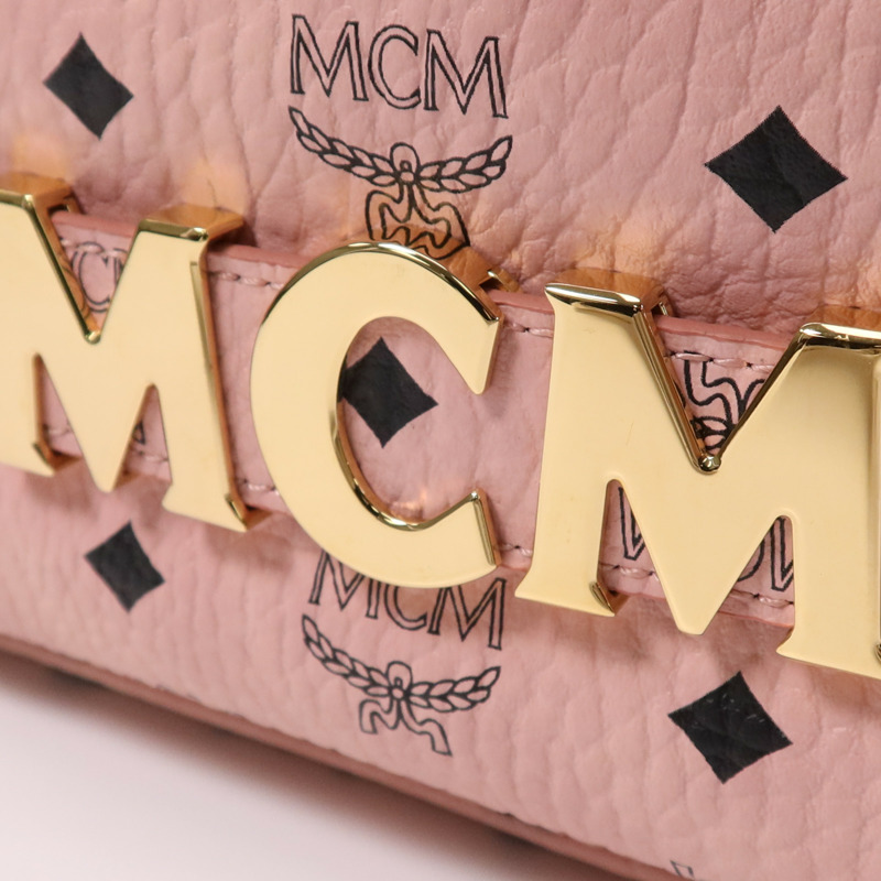 MCM 塗層帆布BackPack金扣背包-10