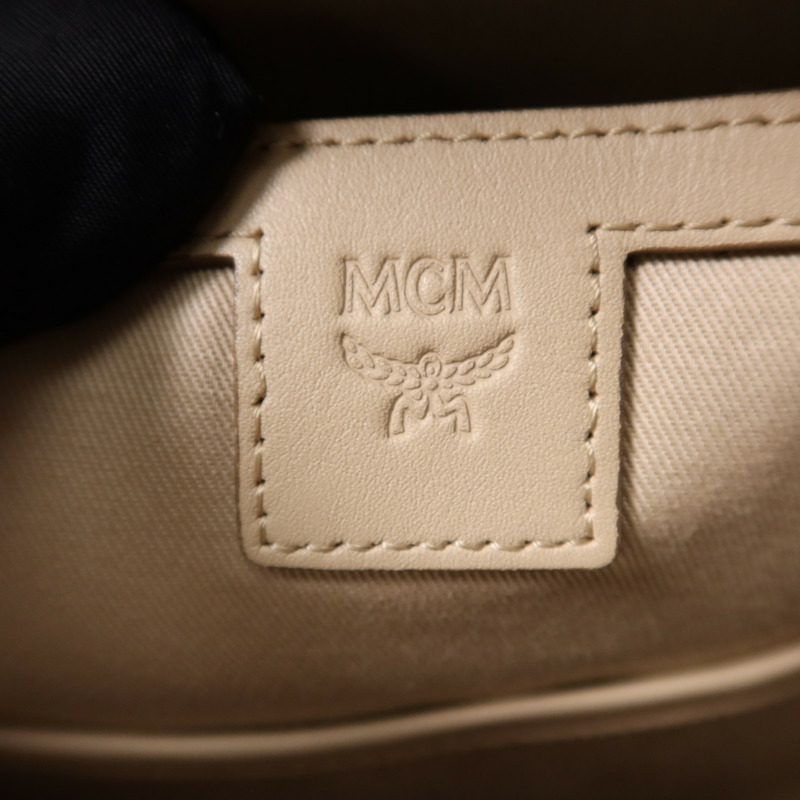 MCM 塗層帆布BackPack金扣背包-13