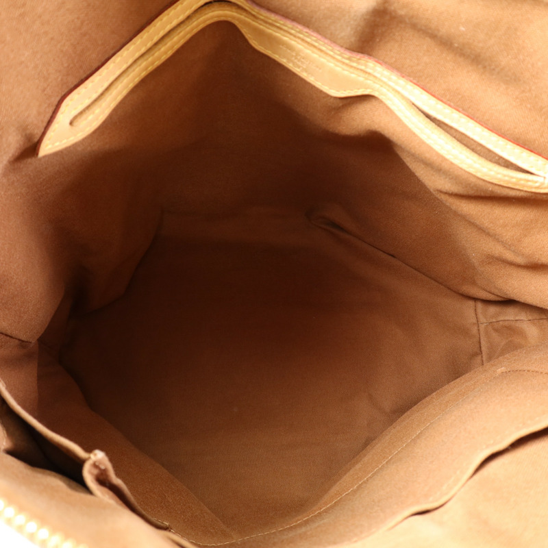 LOUIS VUITTON Monogram Palermo GM金扣手挽肩背兩用袋棕色-11