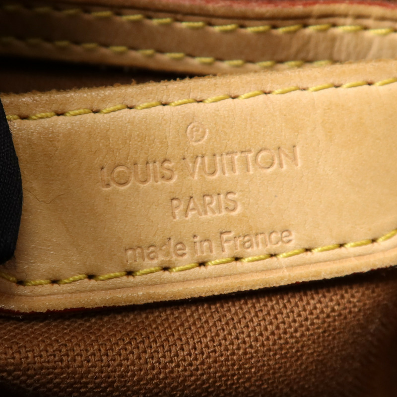 LOUIS VUITTON Monogram Palermo GM金扣手挽肩背兩用袋棕色-12