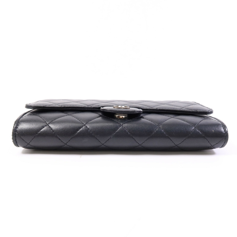 CHANEL 羊皮皮革Chain Shoulder Bag銀扣鏈帶肩背袋-3