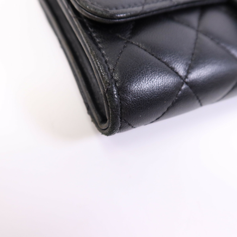 CHANEL 羊皮皮革Chain Shoulder Bag銀扣鏈帶肩背袋-5