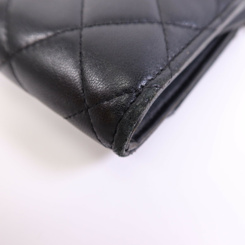 CHANEL 羊皮皮革Chain Shoulder Bag銀扣鏈帶肩背袋-6