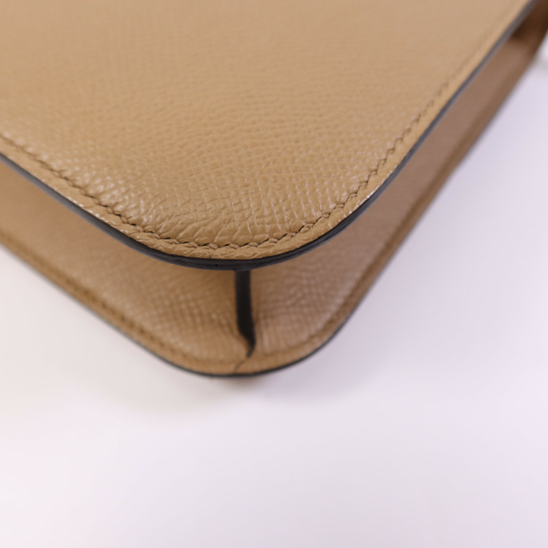 HERMES Epsom皮革Constance 24銀扣肩背袋Chai-11
