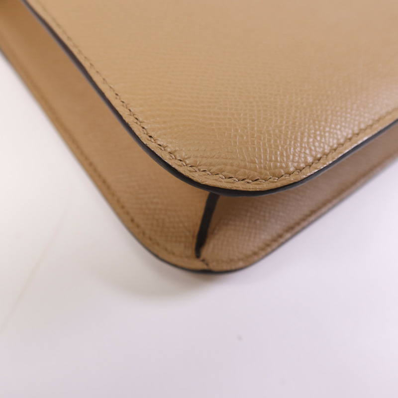 HERMES Epsom皮革Constance 24銀扣肩背袋Chai-12