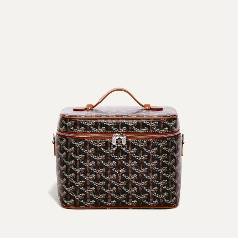 GOYARD 棕色化妝包(黑色/棕褐色)MUSEVAPMLTY01CL03P-3
