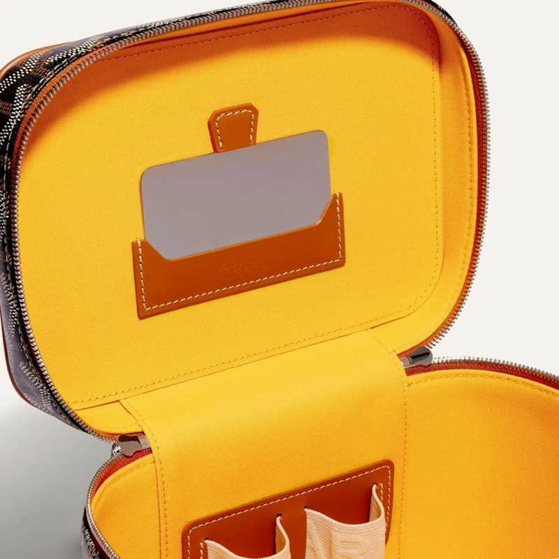 GOYARD 棕色化妝包(黑色/棕褐色)MUSEVAPMLTY01CL03P-4