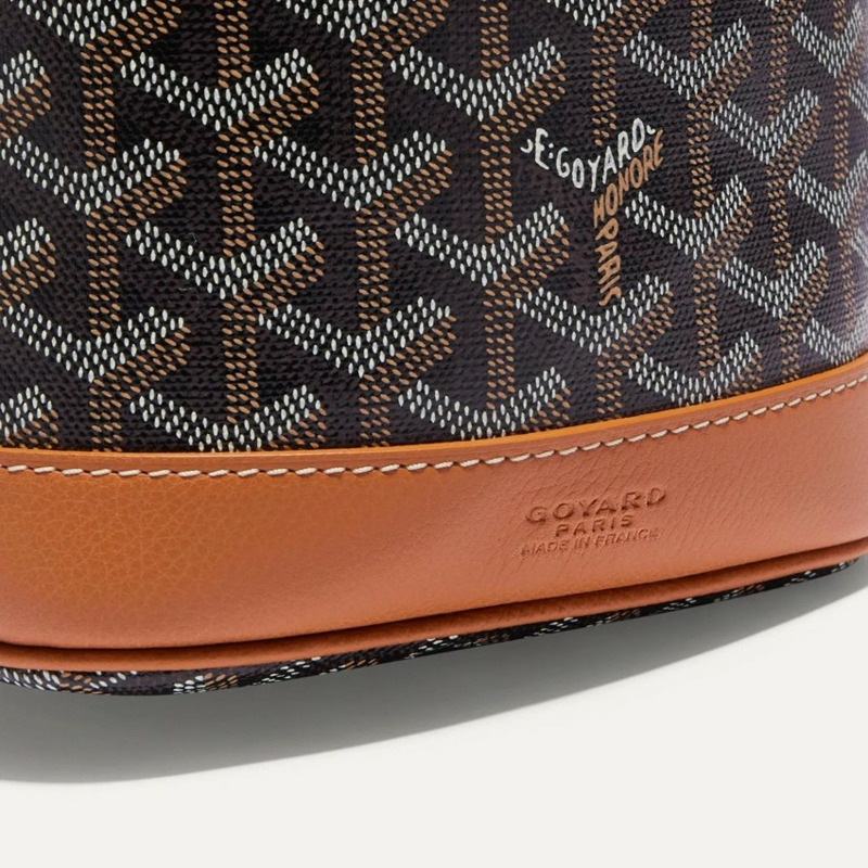 GOYARD Petite Flotte 水桶包 棕色(黑色/棕褐色)PEFLOTPMLTY01CL03P-4