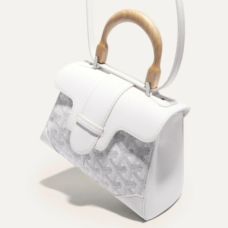GOYARD 柔軟的西貢迷你包 白色-5
