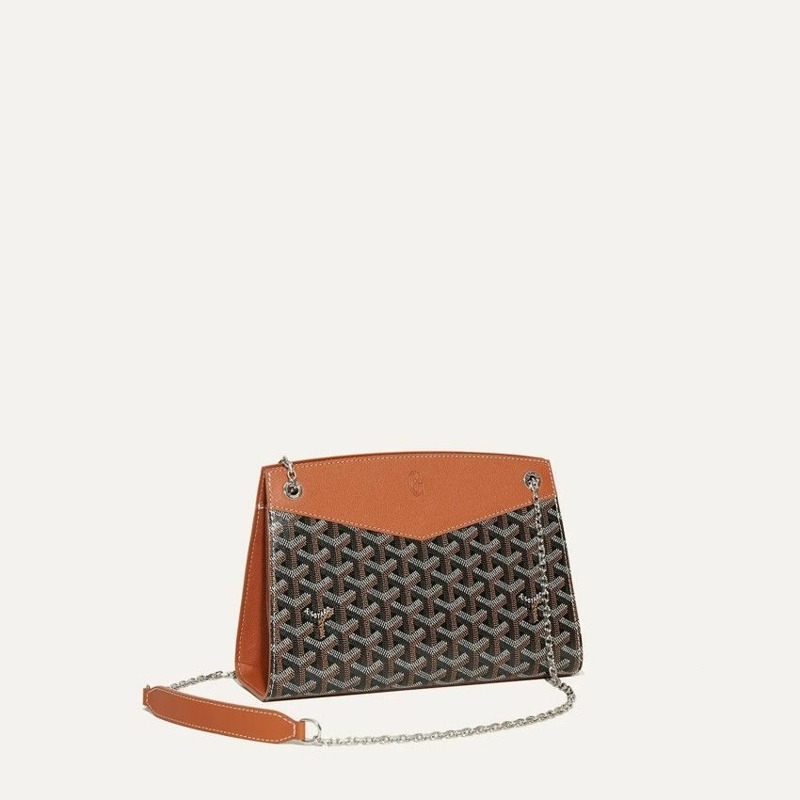 GOYARD 女士硬挺型 Rouettes PM 棕色(黑褐色)手提包 ROUETSPMLTY01CL03P-0