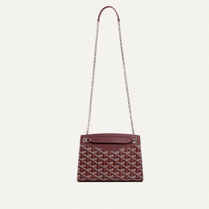 GOYARD 迷你 Rouette 包 酒紅色-4