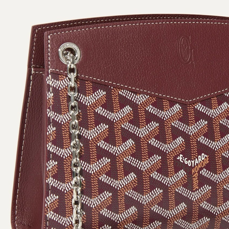 GOYARD 迷你 Rouette 包 酒紅色-6