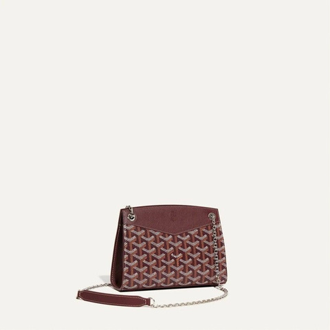 GOYARD 迷你 Rouette 包 酒紅色