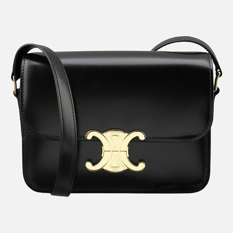 CELINE Triope Tin 單肩包 黑色 188423BF4 38NO