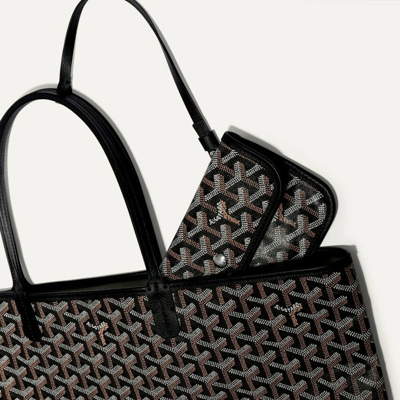 GOYARD 聖路易 PM 黑色手提包-3