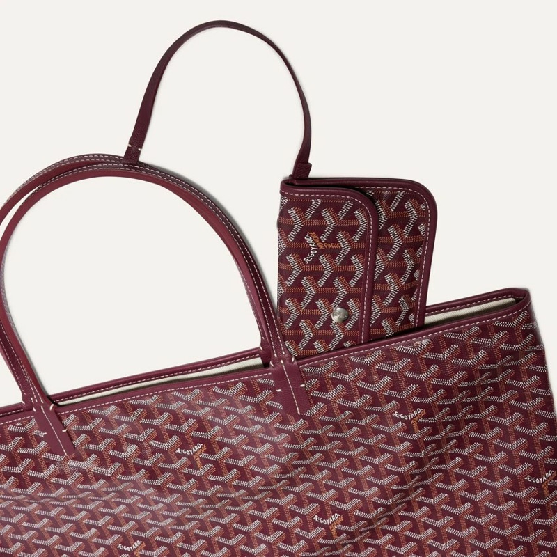 GOYARD 聖路易斯通用汽車公司勃根地酒紅色手提包-2