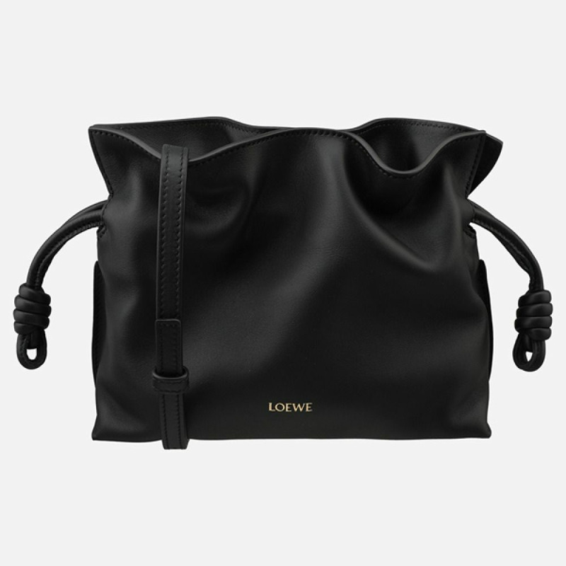 LOEWE Flamengo迷你手拿單肩包 黑色 A411FC2XA6 1100-0
