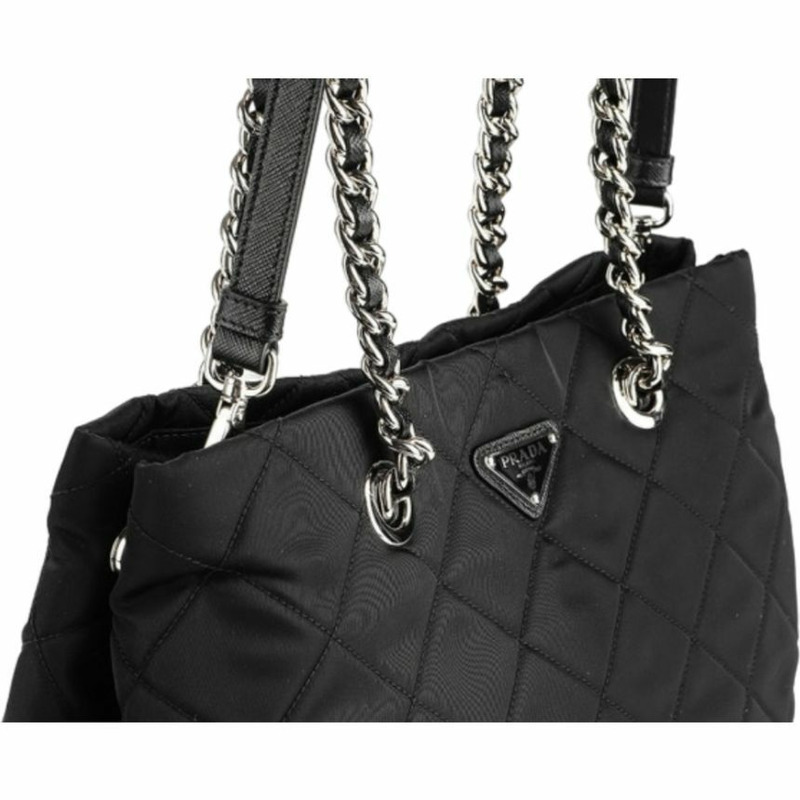 PRADA Pocono絎縫雙向鏈條單肩包 1BG740 2AS3 F0002-4