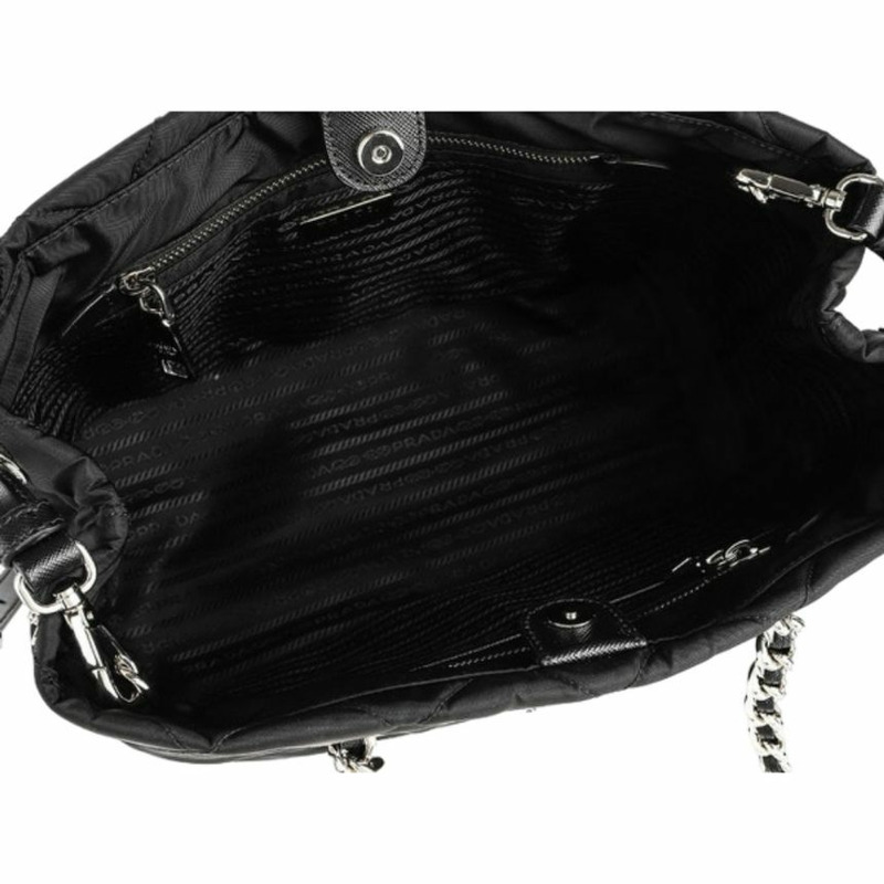 PRADA Pocono絎縫雙向鏈條單肩包 1BG740 2AS3 F0002-8