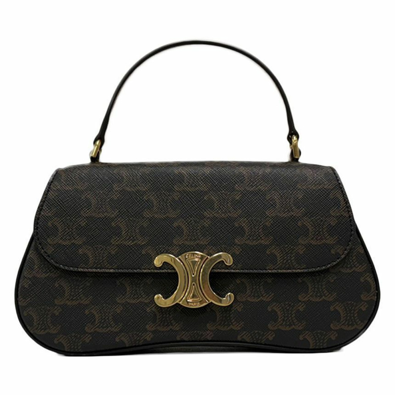 CELINE 25FW Triopé Tin Laura 斜背包 棕褐色 119532 FN1 04LU-0