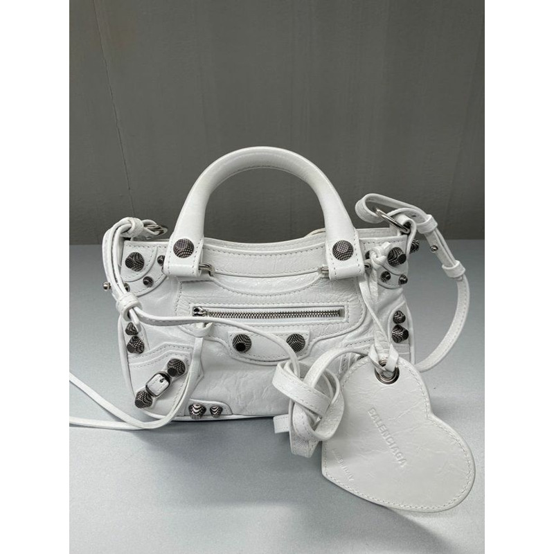 BALENCIAGA Neo Cargo Mini South 單肩包 白色 785690 1VG9Y 9104-1