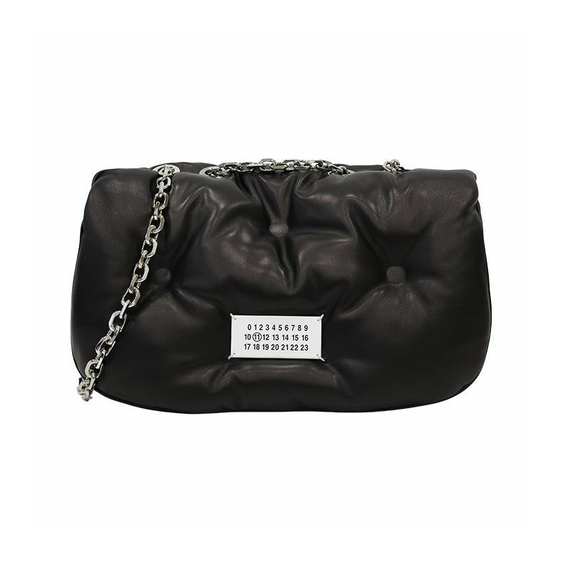 MAISON MARGIELA Glam Slam Flap 中型單肩包 黑色 S56WG0169 P4300 T8013-0