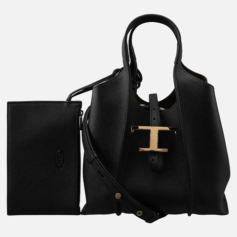 TODS 5F Timeless 迷你購物袋 黑色 B999