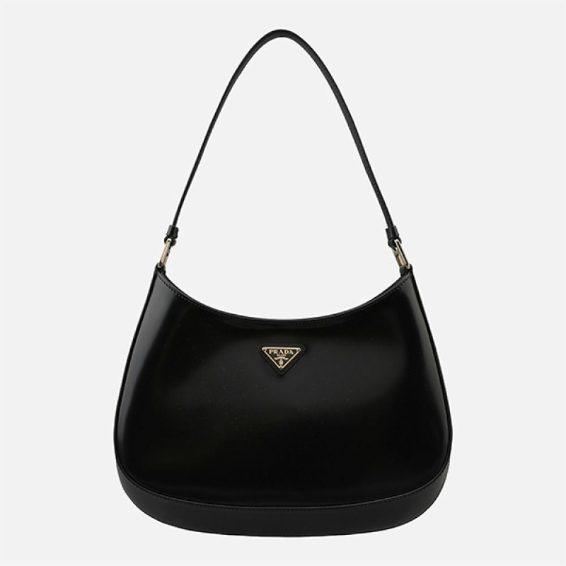 PRADA 5F Cleo 黑色磨砂皮單肩包 1BC499 ZO6 F0632-0