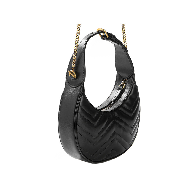 GUCCI GG Marmont 半月形單肩包-6