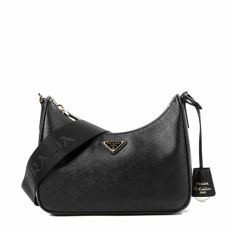PRADA 25FW 女士復刻版 Saffiano 單肩包-0
