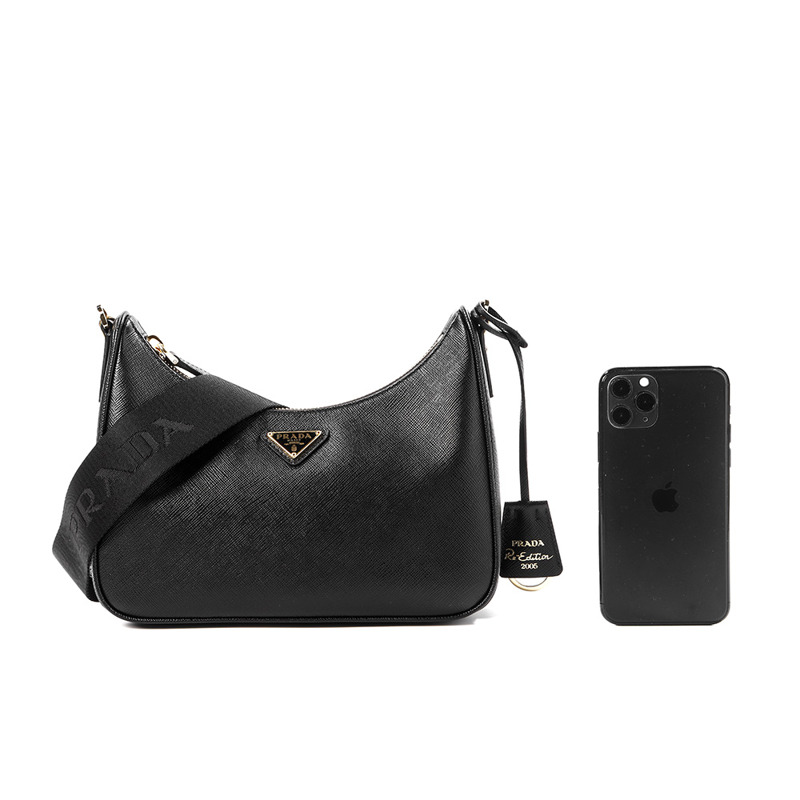 PRADA 25FW 女士復刻版 Saffiano 單肩包-19