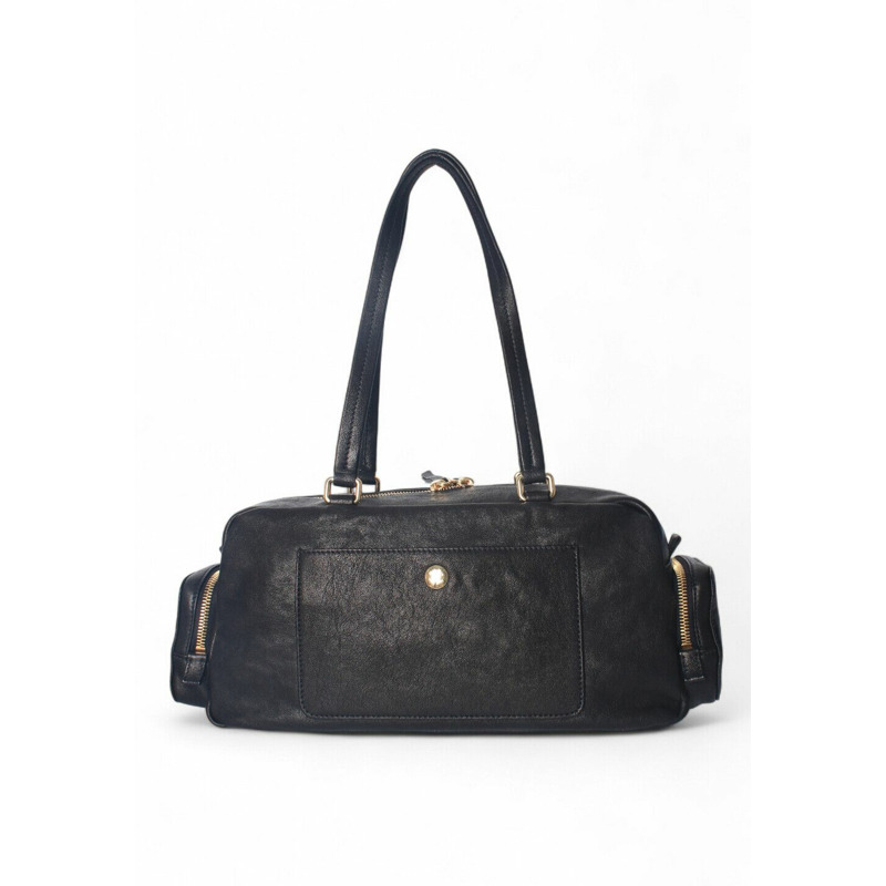 MIU MIU 黑色水洗納帕皮革口袋包 5BB175 2CV4 F0002-1