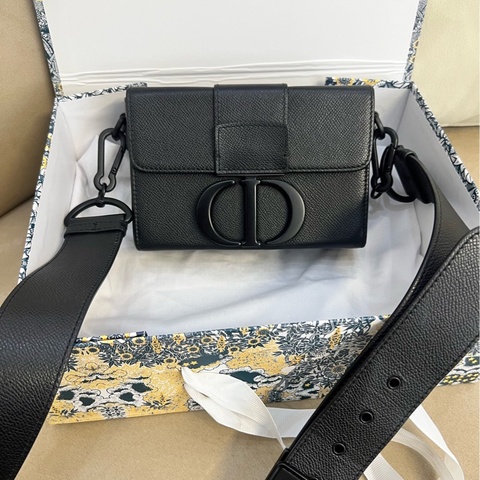 Dior 迪奧 蒙田盒子包 Box so Black磨砂黑