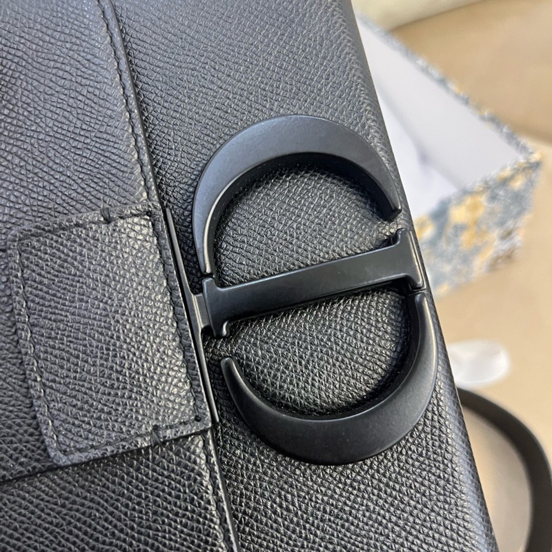 Dior 迪奧 蒙田盒子包 Box so Black磨砂黑-5