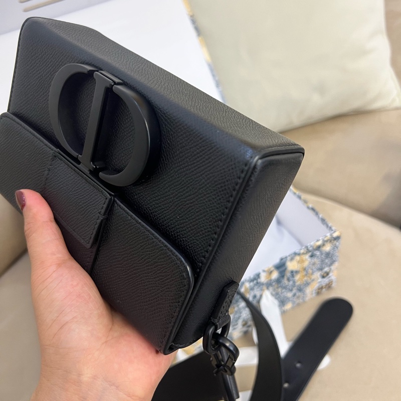 Dior 迪奧 蒙田盒子包 Box so Black磨砂黑-9