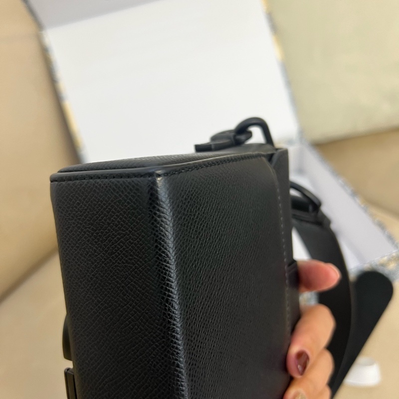 Dior 迪奧 蒙田盒子包 Box so Black磨砂黑-10