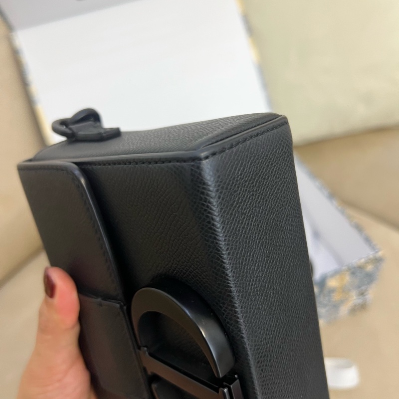 Dior 迪奧 蒙田盒子包 Box so Black磨砂黑-11