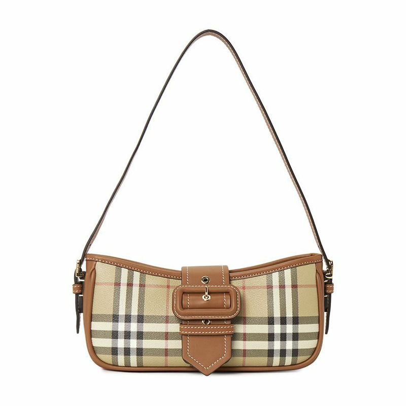 BURBERRY 格紋女士露跟鞋 8109796-0