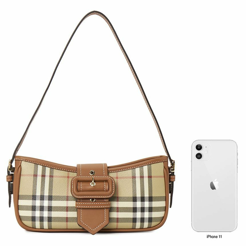 BURBERRY 格紋女士露跟鞋 8109796-7