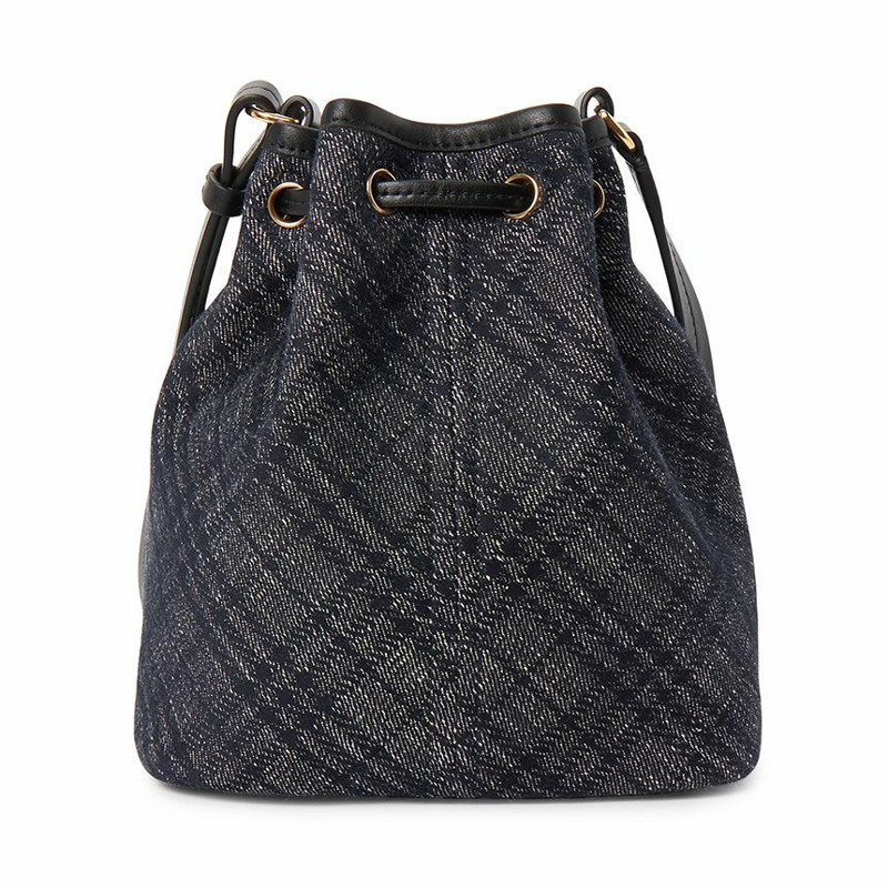 BURBERRY 抽繩牛仔布女士水桶包 8111940-3