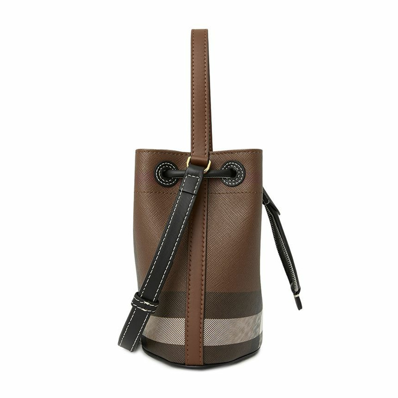 BURBERRY 迷你格紋女士水桶包 8112238-2