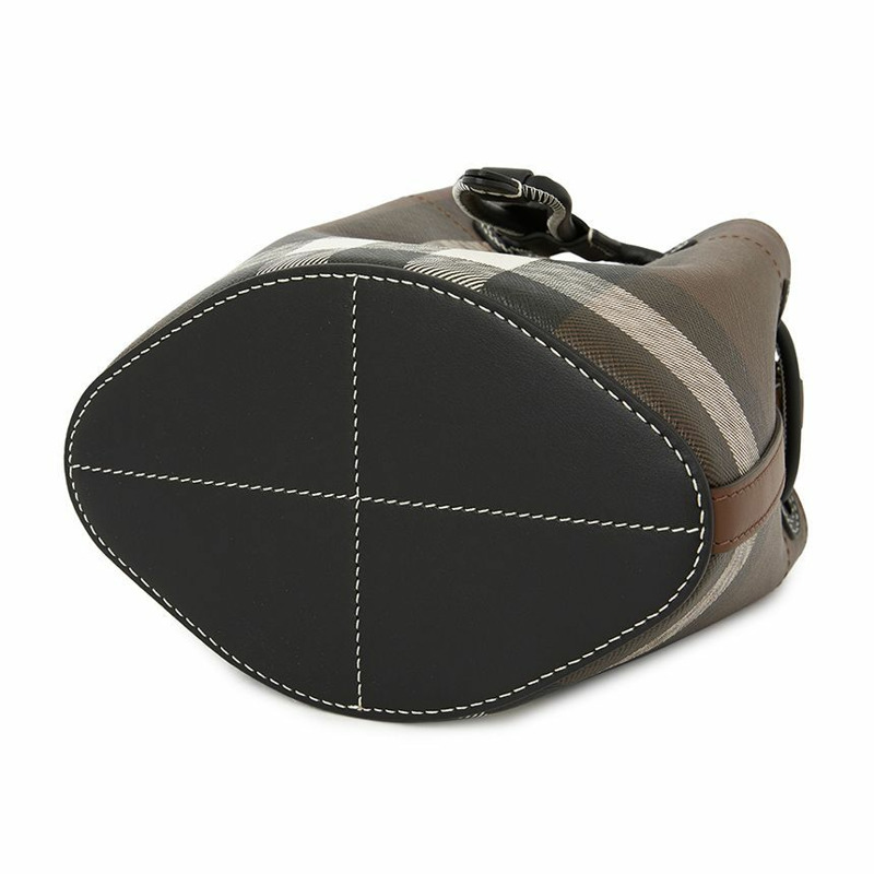 BURBERRY 迷你格紋女士水桶包 8112238-4
