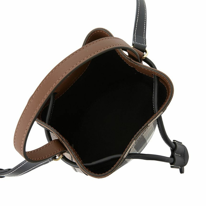 BURBERRY 迷你格紋女士水桶包 8112238-5