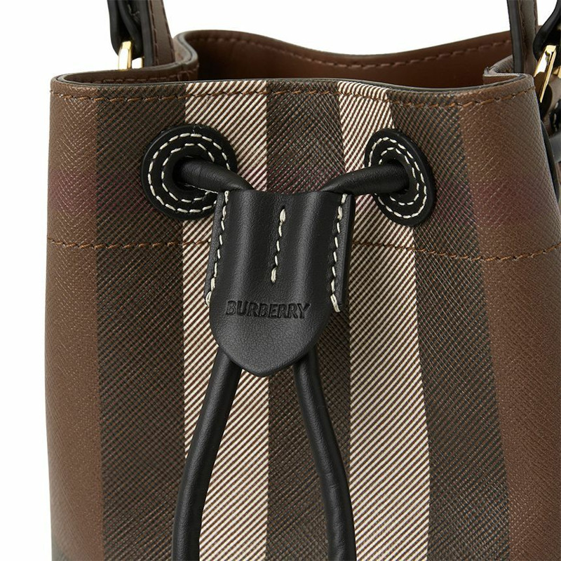 BURBERRY 迷你格紋女士水桶包 8112238-7