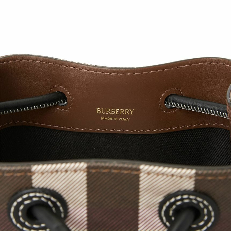 BURBERRY 迷你格紋女士水桶包 8112238-8