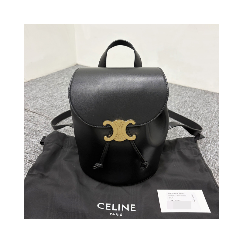 CELINE Triomphe 光滑小牛皮 Bonnie 雙肩包-13