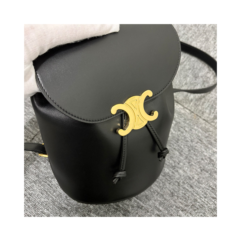 CELINE Triomphe 光滑小牛皮 Bonnie 雙肩包-19