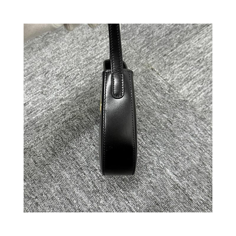 CELINE Triomphe 小牛皮 Tilly 中號包 黑色 金色 115703BF4 38NO-3