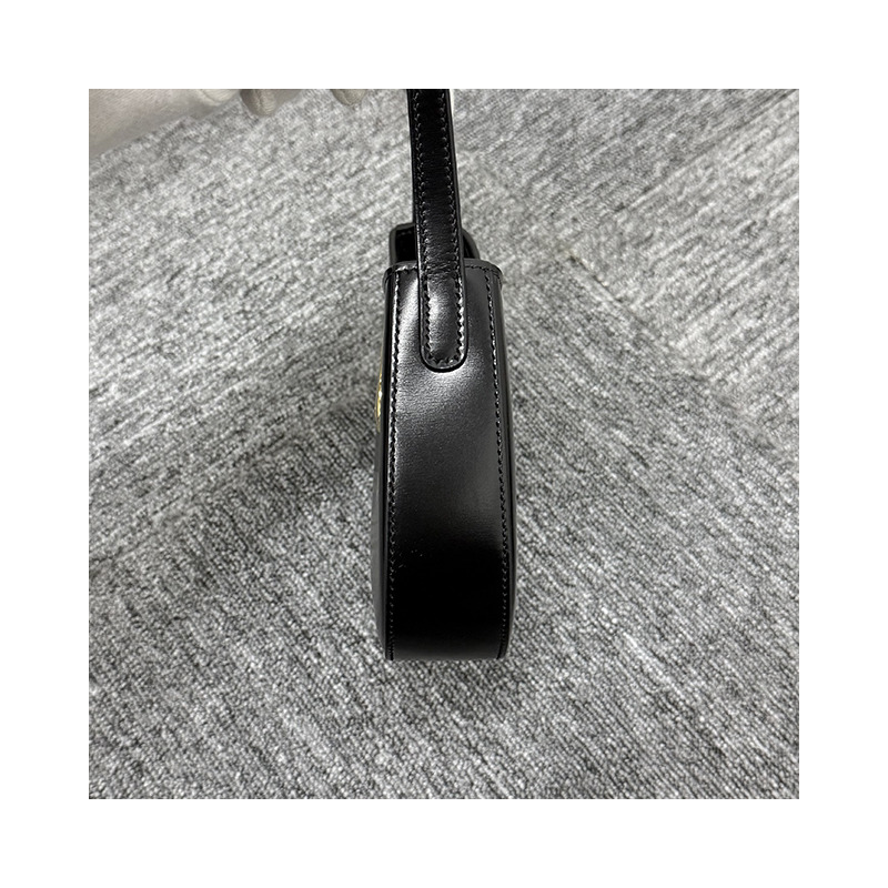 CELINE Triomphe 小牛皮 Tilly 中號包 黑色 金色 115703BF4 38NO-15