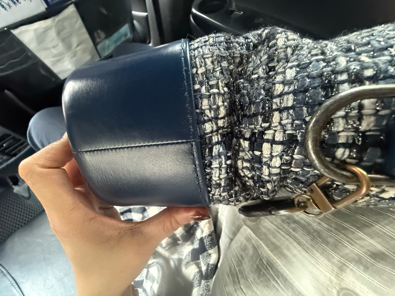 香奈兒經典毛呢中號流浪包-8